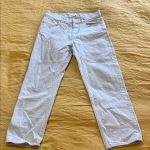 COS White and Black speckled Straight Leg Jeans